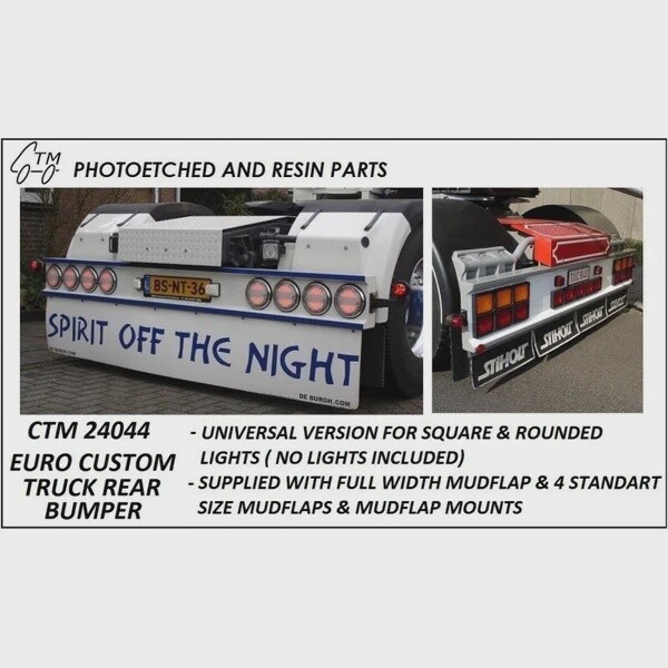 CTM 24044 EURO CUSTOM TRUCK REAR BUMPER