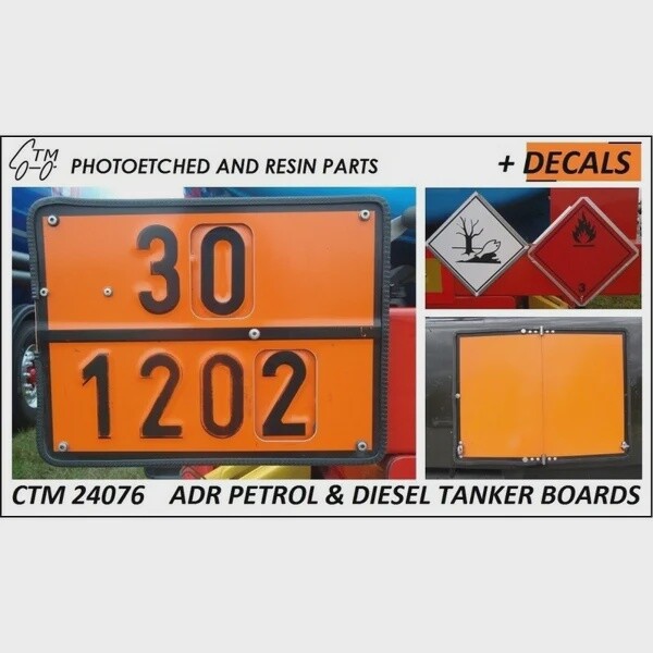 CTM 24076 ADR PETROL AND DIESEL TANKER BOARDS
