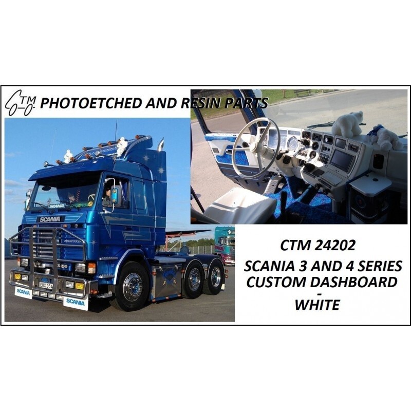 CTM 24202 SCANIA 3 AND 4 SERIES LHD+RHD DASHBOARD - CUSTOM WHITE