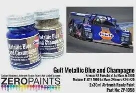 ZP1058 Gulf mettalic blue and champagne