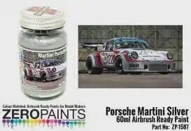 ZP1587 Porsche 911 Martini silver