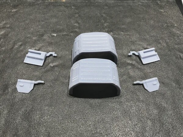 Scania low rear fenders