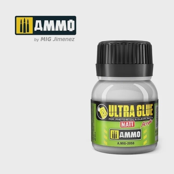 Ultra glue matt - etch clear parts