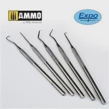 Stainless hook &amp; pick set - 5st