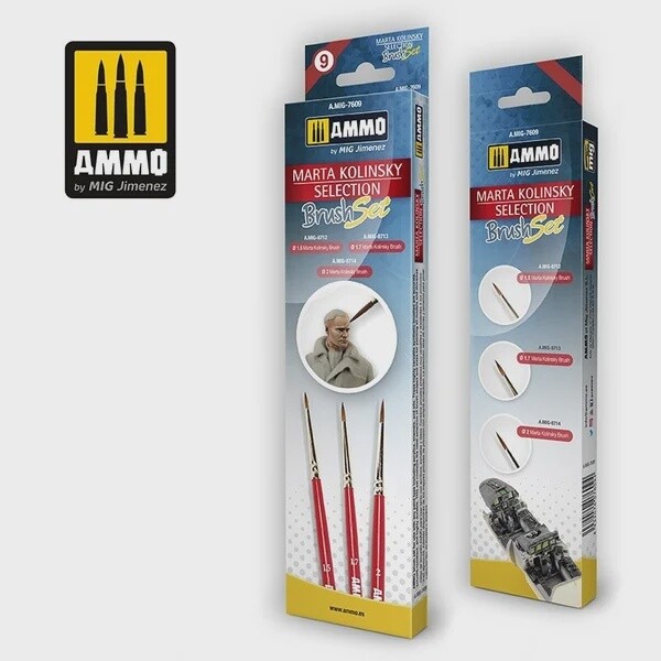Ammo marta kolinsky selection brush set mig7609