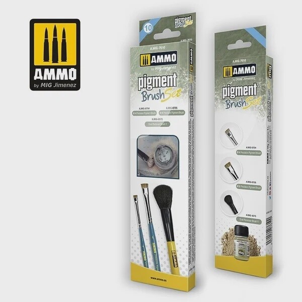 Ammo pigment brushes set MIG7610