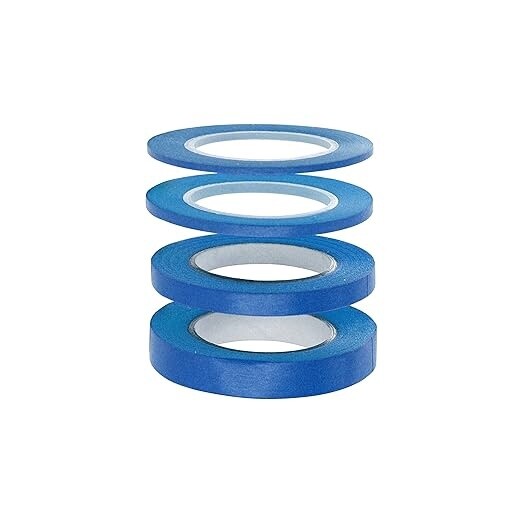 Modelcraft Set van 4 flexibele afdektape blauw 1, 2, 3 en 6 mm