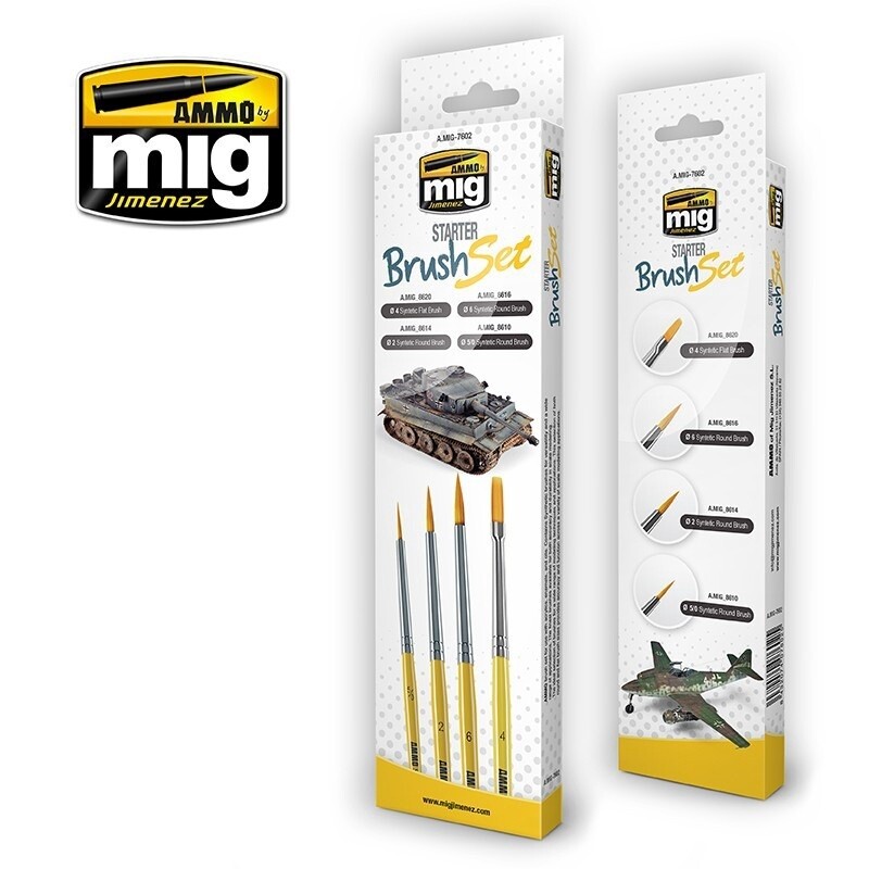 ammo weathering diorama brush set 7611