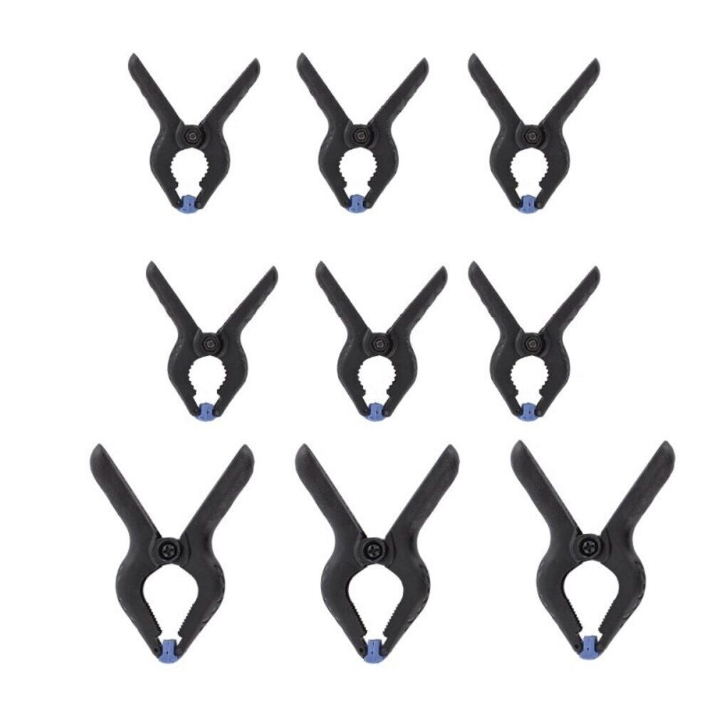 Modelcraft 9x Nylon Grip Clamps Set 3x 3&quot;(75mm) 6x 2&quot;(50mm) adjustable grips
