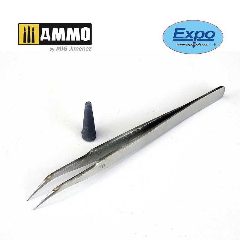 79007 no7 tweezer curved