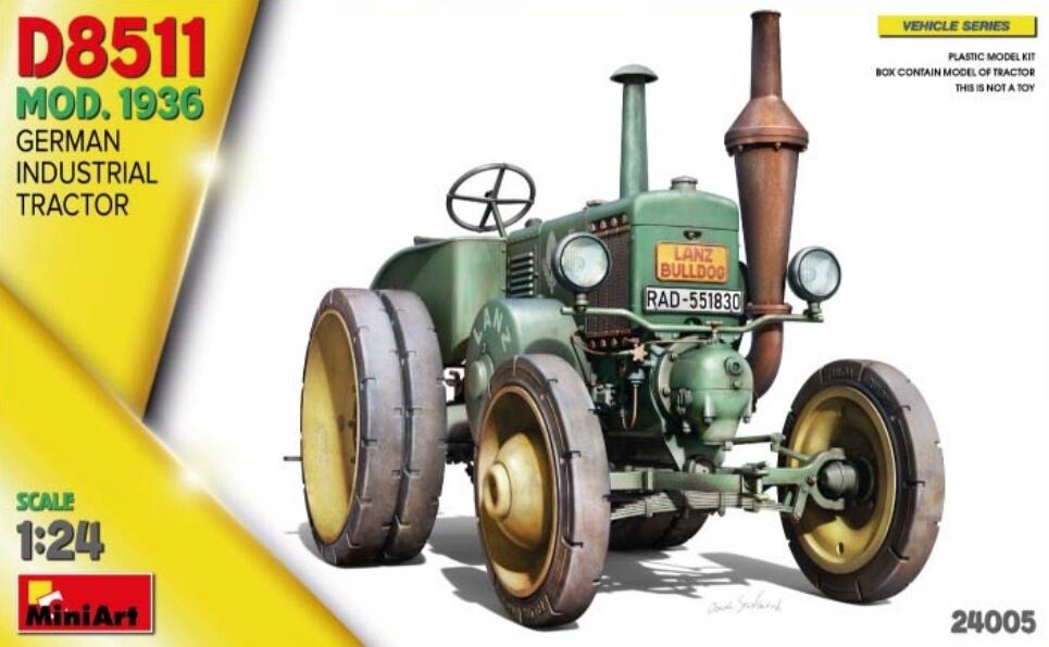 GERMAN INDUSTRIAL TRACTOR D8511 MOD 1936