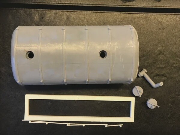 1/24 Retro tank voor vrachtwagen