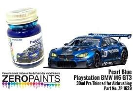 ZP1639  Pearl Blue Playstation BMW M6 GT3 Paint 30ml(pre-thinned)