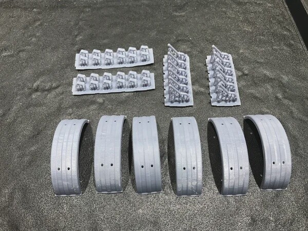 Trailer fender with holders