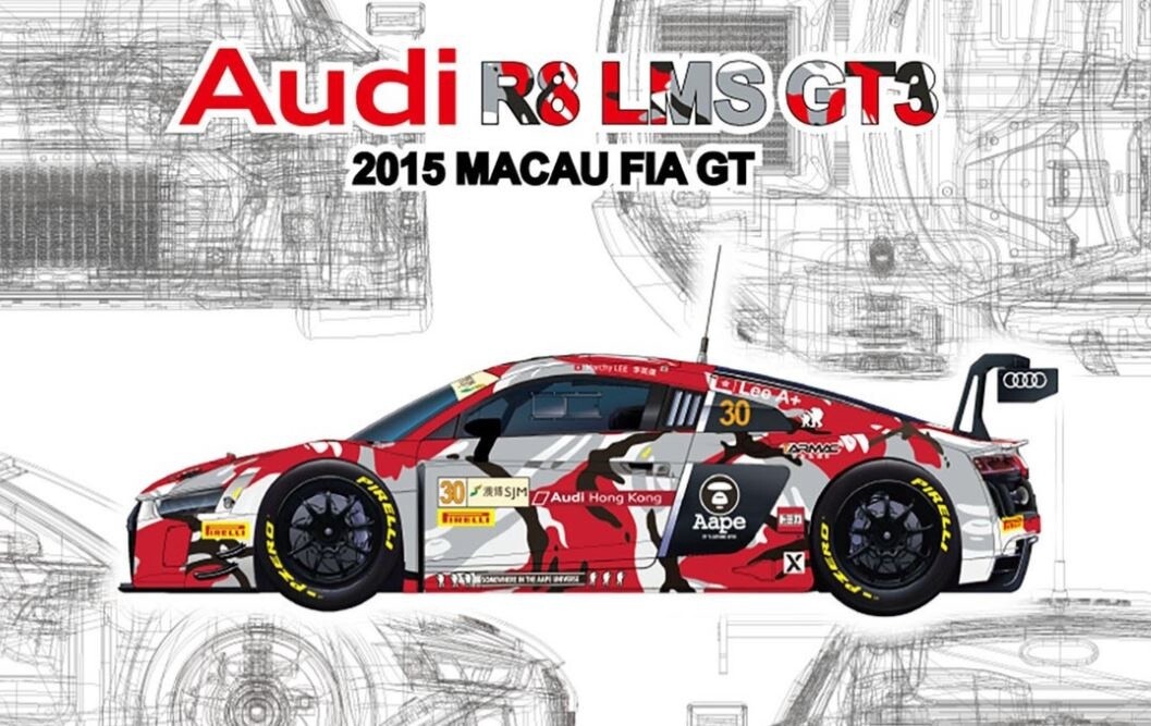 Audi R8 LMS GT3 Macau FIA GT World Cup Championship 2015