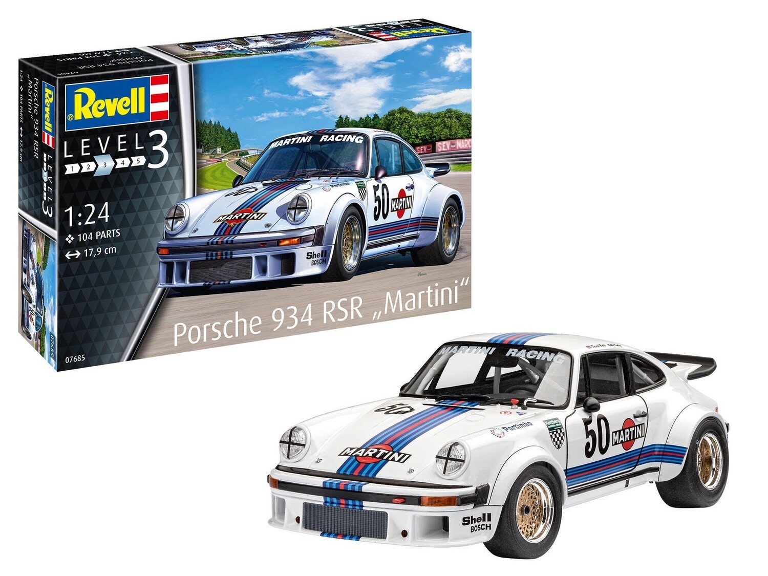 Porsche 934 RSR &quot;Martini&quot; Revell modelbouwpakket