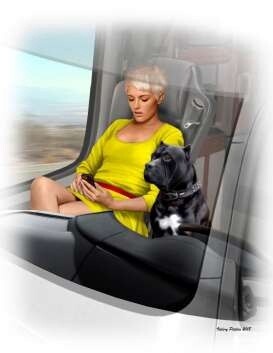 1/24 Joni Lookout Johson &amp; dog Maxx Truckers series, plastic modelkit