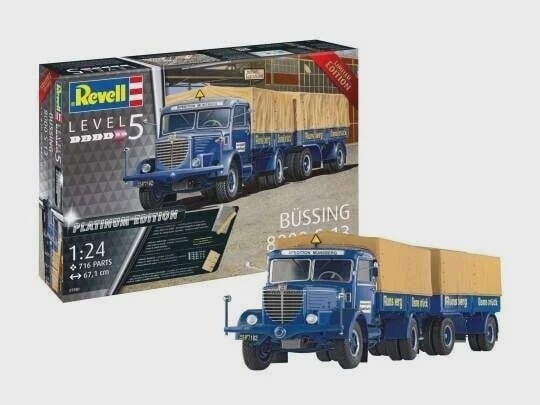 Büssing 8000 S 13 mit Trailer &quot;Platinum Edition&quot; Revell modelbouwpakket nieuw