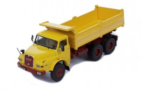 MAN 19.280H kipper 1971 donker geel TRUD003