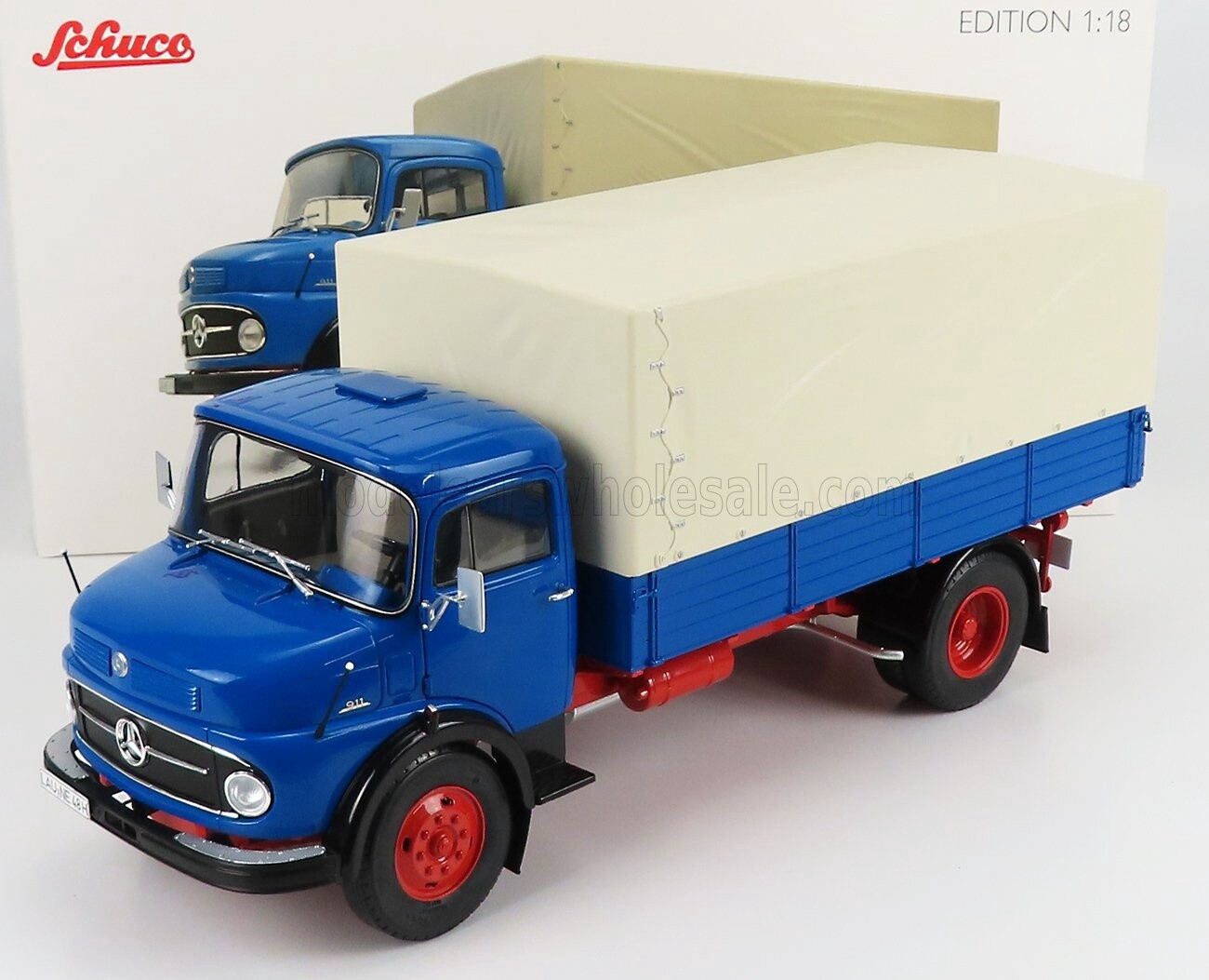 MERCEDES BENZ - L911 TRUCK TELONATO 1966 - BLUE BEIGE