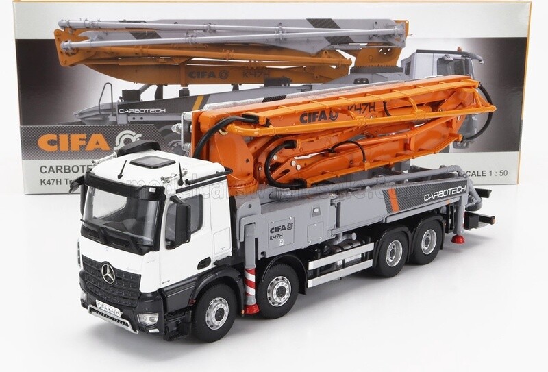 MERCEDES BENZ - AROCS 4151 TRUCK 4-ASSI 2018 - AUTOPOMPA PER CALCESTRUZZO CIFA K47H - CEMENT PUMP - WHITE YELLOW