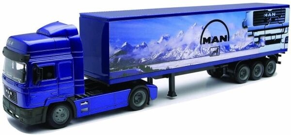 Camion MAN F2000 avec remorque 3 essieux