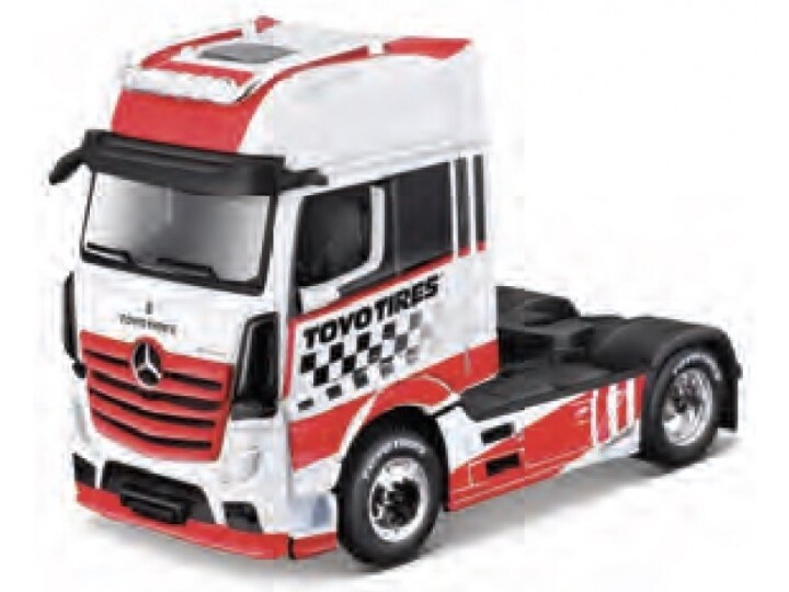 MAISTO Mercedes Benz ACTROS 1851 MP4 GIGA SPACE &#39;PULL BACK&#39; toyo