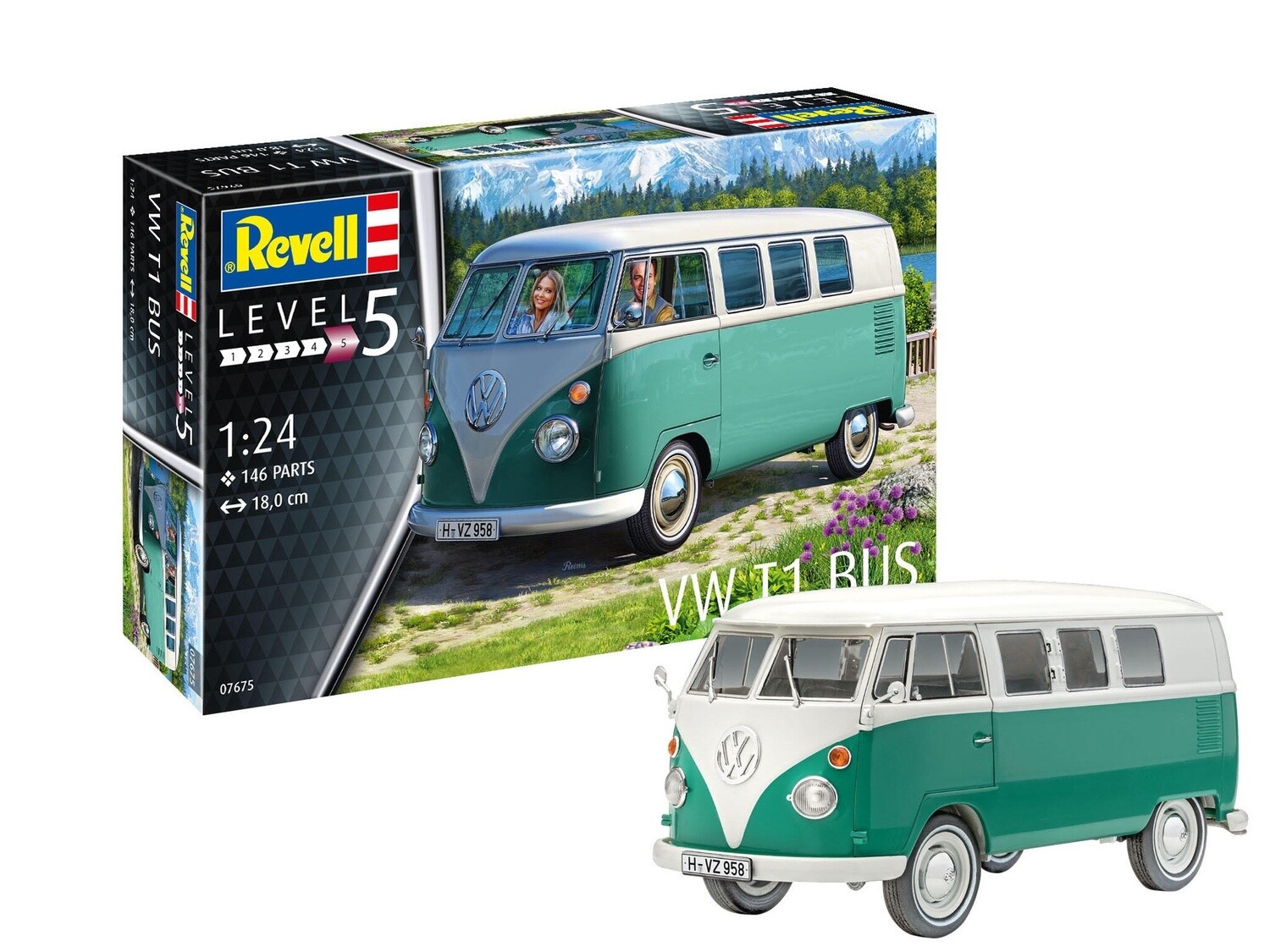 VW T1 Bus Revell modelbouwpakket Revell 07675