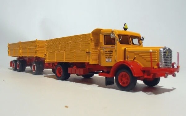 Bussing 8000 kipper aanhangwagen