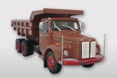 SCANIA VABIS LT76 MET KIPPER BRUIN/ZWART