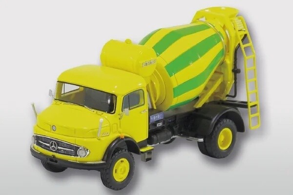 Mercedes Benz L1513 met mixer groen/geel