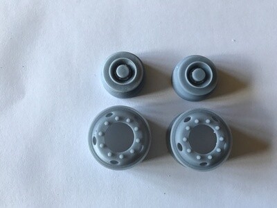 5 hole oldie rims with front hubs for italeri