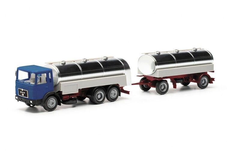 MAN F8 motorwagen aanhanger melk transport