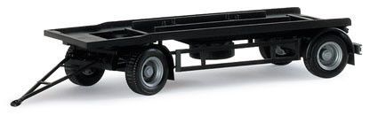 Aanhanger 2a. container, zwart