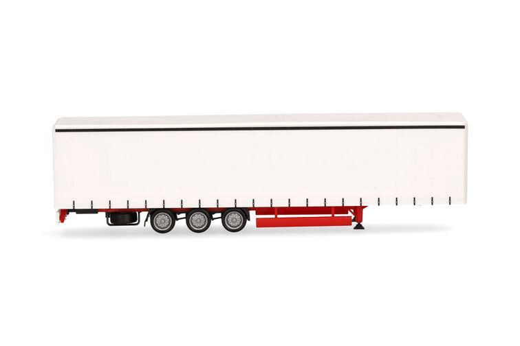 Gordijntrailer Volumen 15m, wit/rood