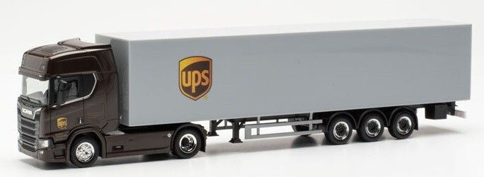 Scania CR 20 HD 2x K. oplegger UPS Spanien