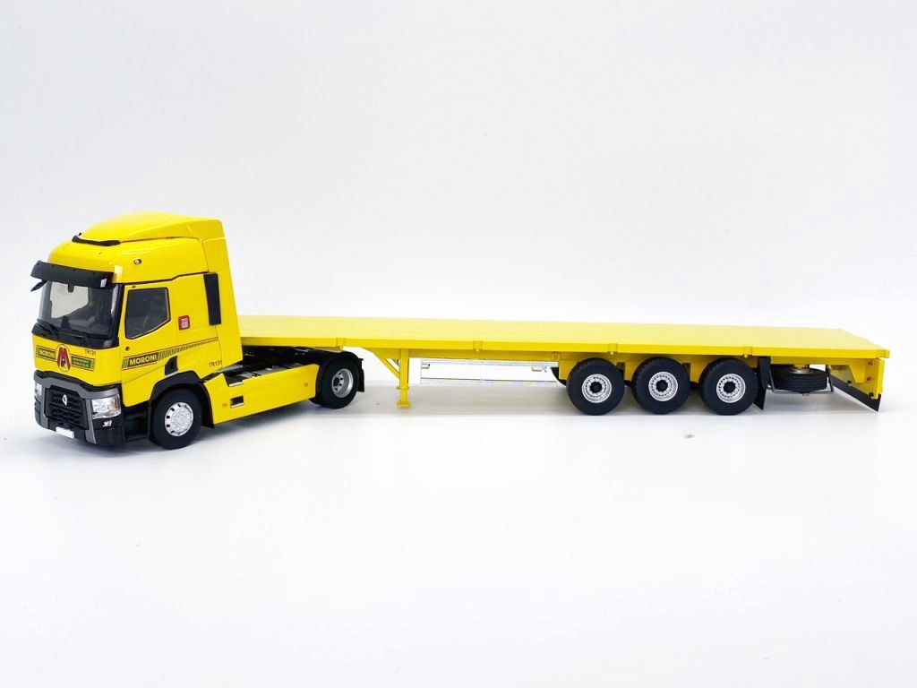 RENAULT T460 REMORQUE PLATEAU TRANSPORTS MORONI