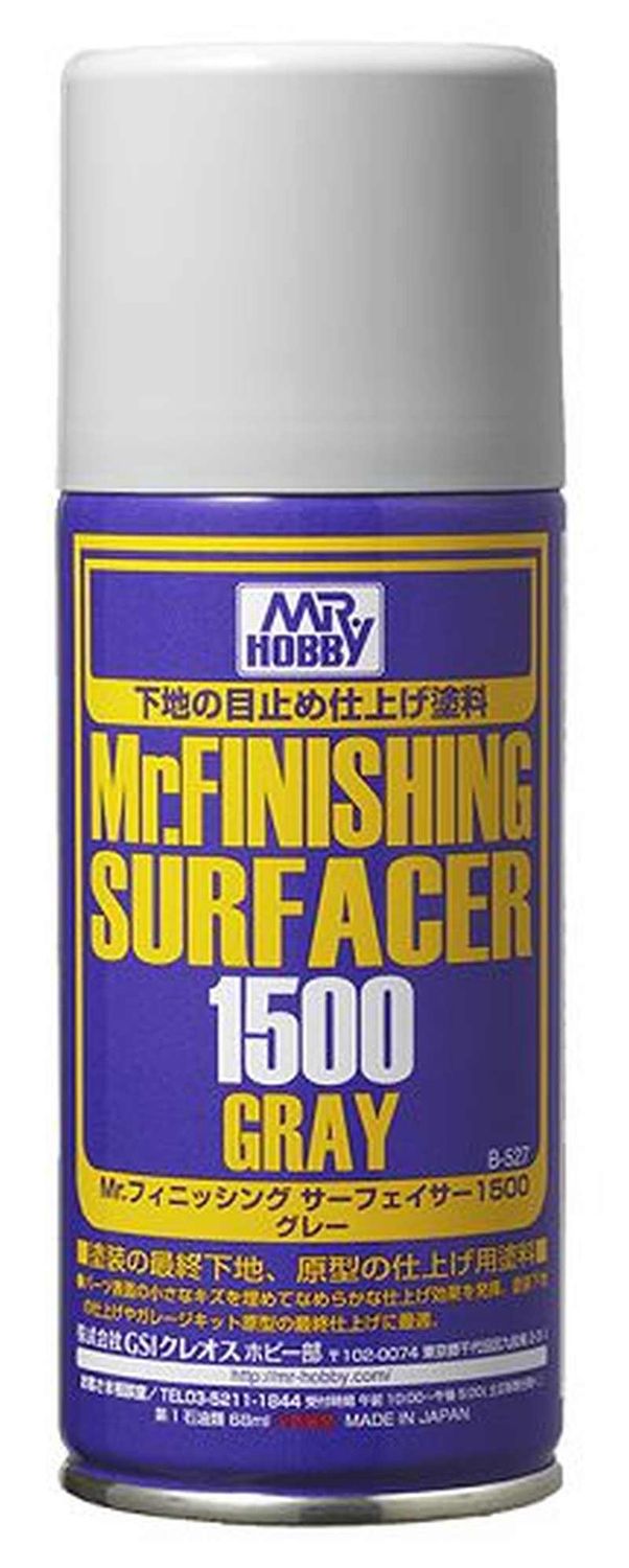mr finishing surfacer 1500 gray - 170ml