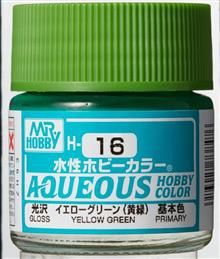 H-016 Aqueous hobby colors 10ml yellow green