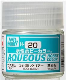 H-020 Aqueous hobby colors 10ml flat clear