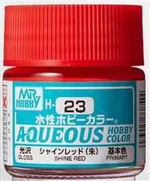 H-023 Aqueous hobby colors 10ml shine red