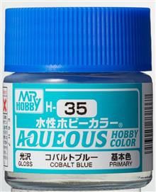 H-035 Aqueous hobby colors 10ml cobalt blue