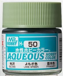 H-050 Aqueous hobby colors 10ml lime green