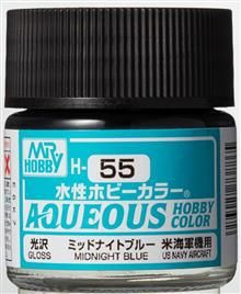 H-055 Aqueous hobby colors 10ml midnight blue
