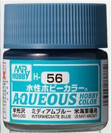 H-056 Aqueous hobby colors 10ml intermediate blue