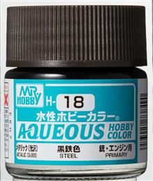 H-018 Aqueous hobby colors 10ml steel
