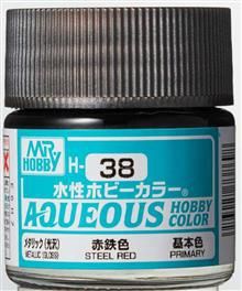 H-038 Aqueous hobby colors 10ml steel red