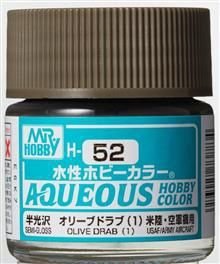 H-052 Aqueous hobby colors 10ml olive drab 1