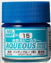 H-015 Aqueous hobby colors 10ml bright blue