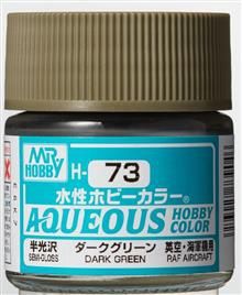 H-073 Aqueous hobby colors 10ml dark green